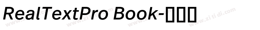 RealTextPro Book字体转换 RealTextPro Book字体转换